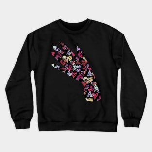 Hearts Henna Hand | Cherie's Art(c) 2021 Crewneck Sweatshirt